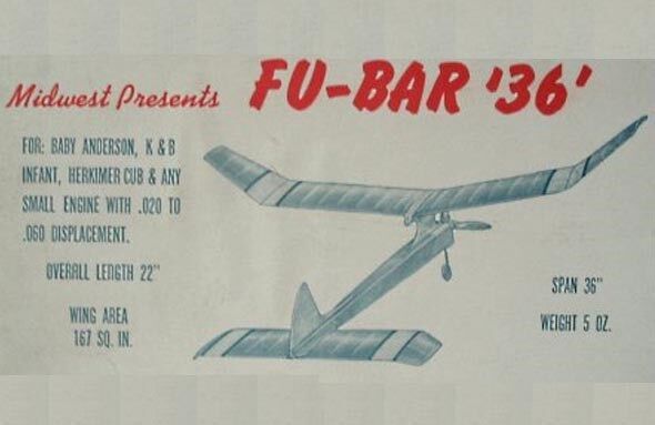 Model Airplane Plans (FF): Midwest FU-BAR 36 • 36\