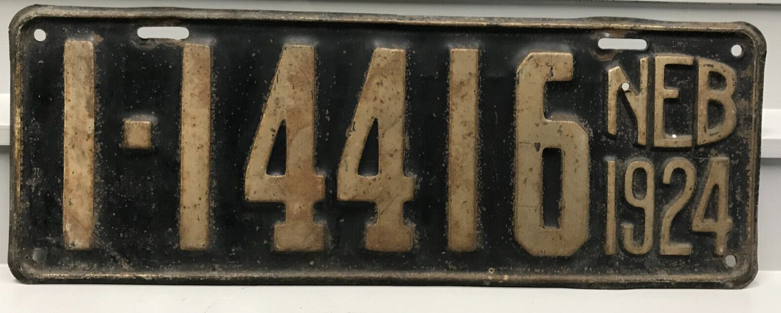 1924 Nebraska License Plate 1-14416
