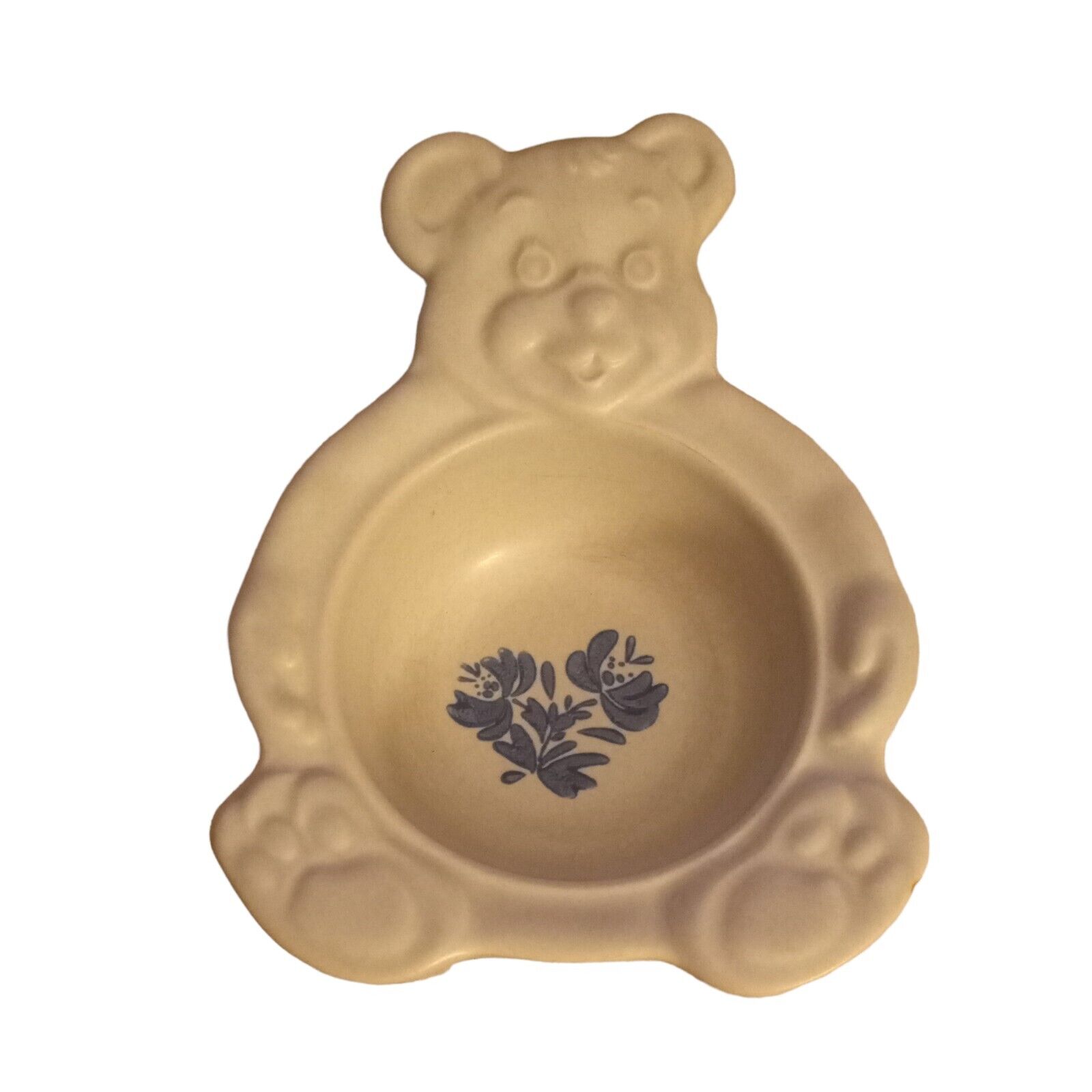 Vtg Pfaltzgraff Yorktowne Teddy Bear Cereal Porridge Kids Bowl Collectible 6\