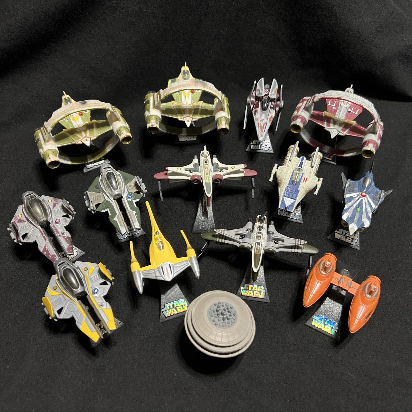 Star Wars Die-Cast Titanium Series Micro Machine Lot of 14 Ships