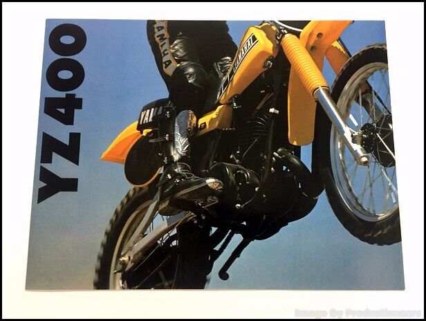 1979 Yamaha YZ400 YZ 400 Motorcycle Dirt Bike Vintage Sales Brochure Folder