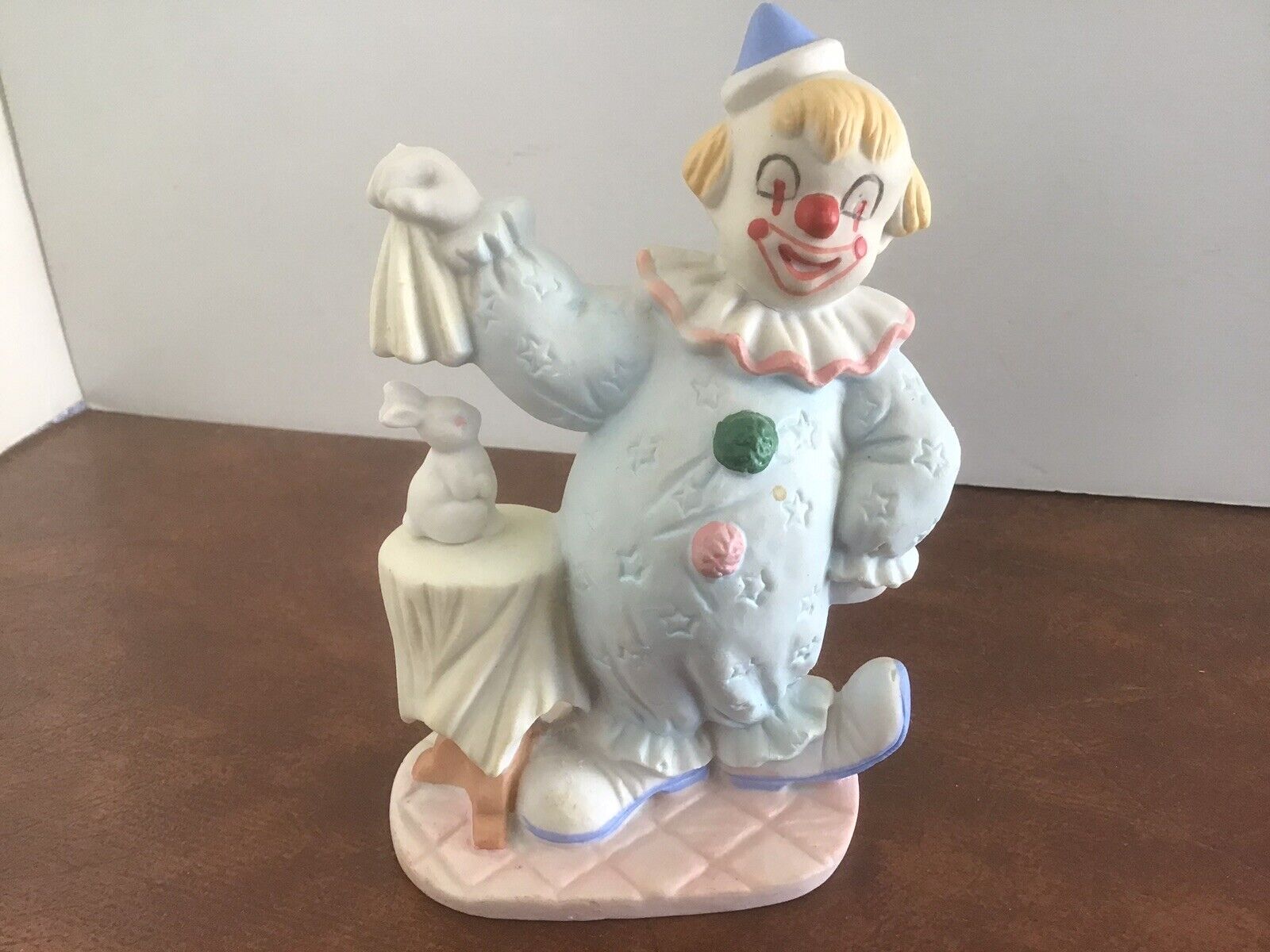 Vintage Circus Clown Magician Ceramic Figurine