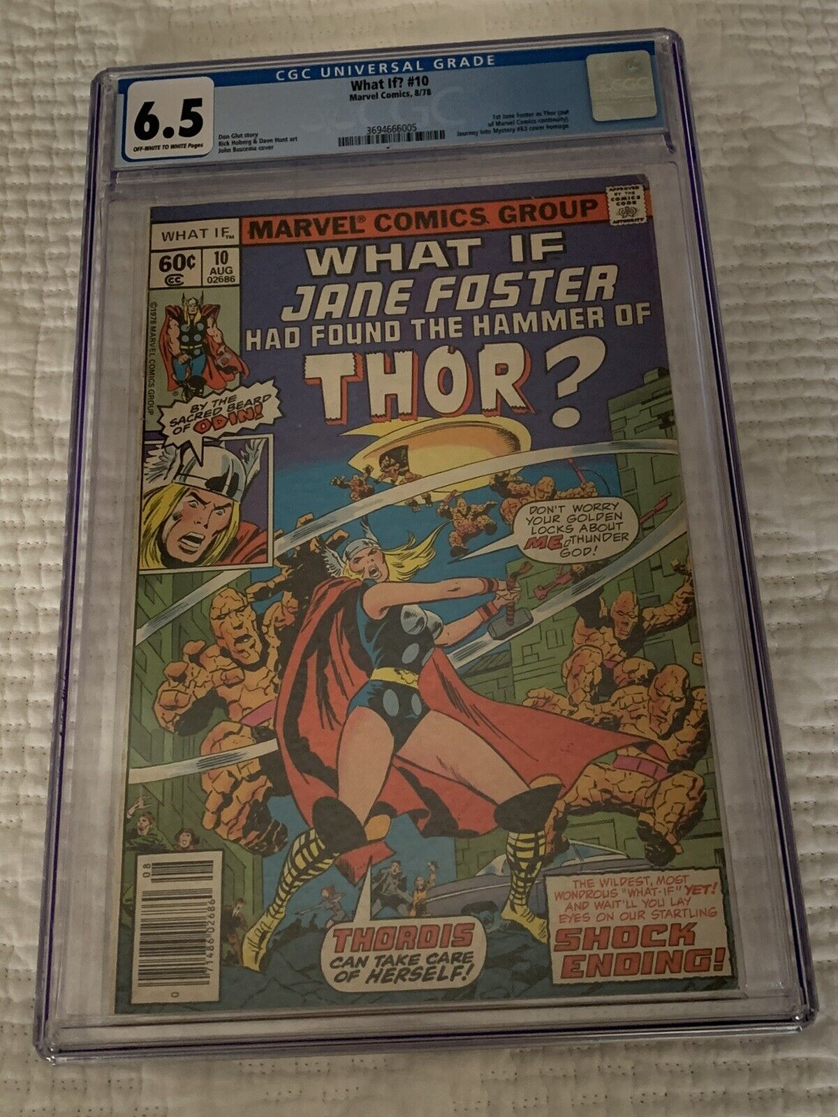 WHAT IF? #10 (’78)  CGC 6.5, white pages - What If Jane Foster Was Thor?