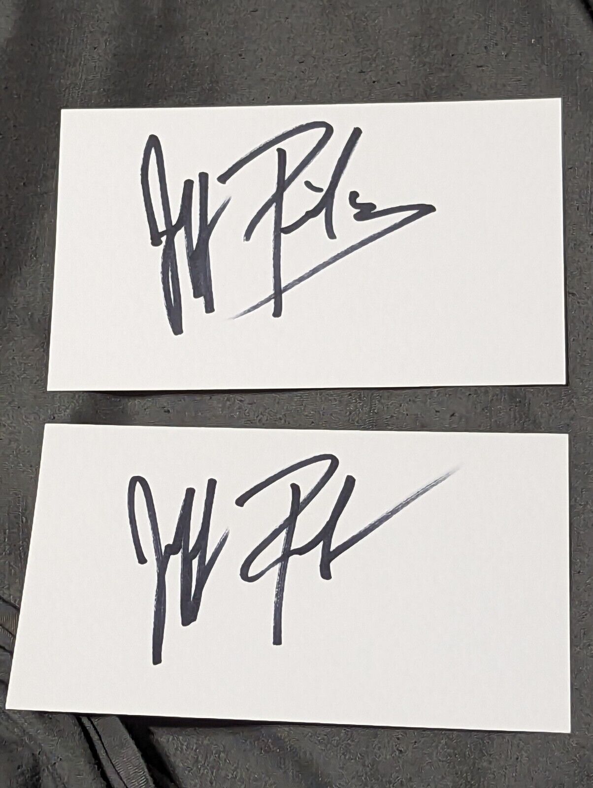 BOGO Jeff Pilson AUTOGRAPHS Dokken Foreigner Authentic Hand Signed 