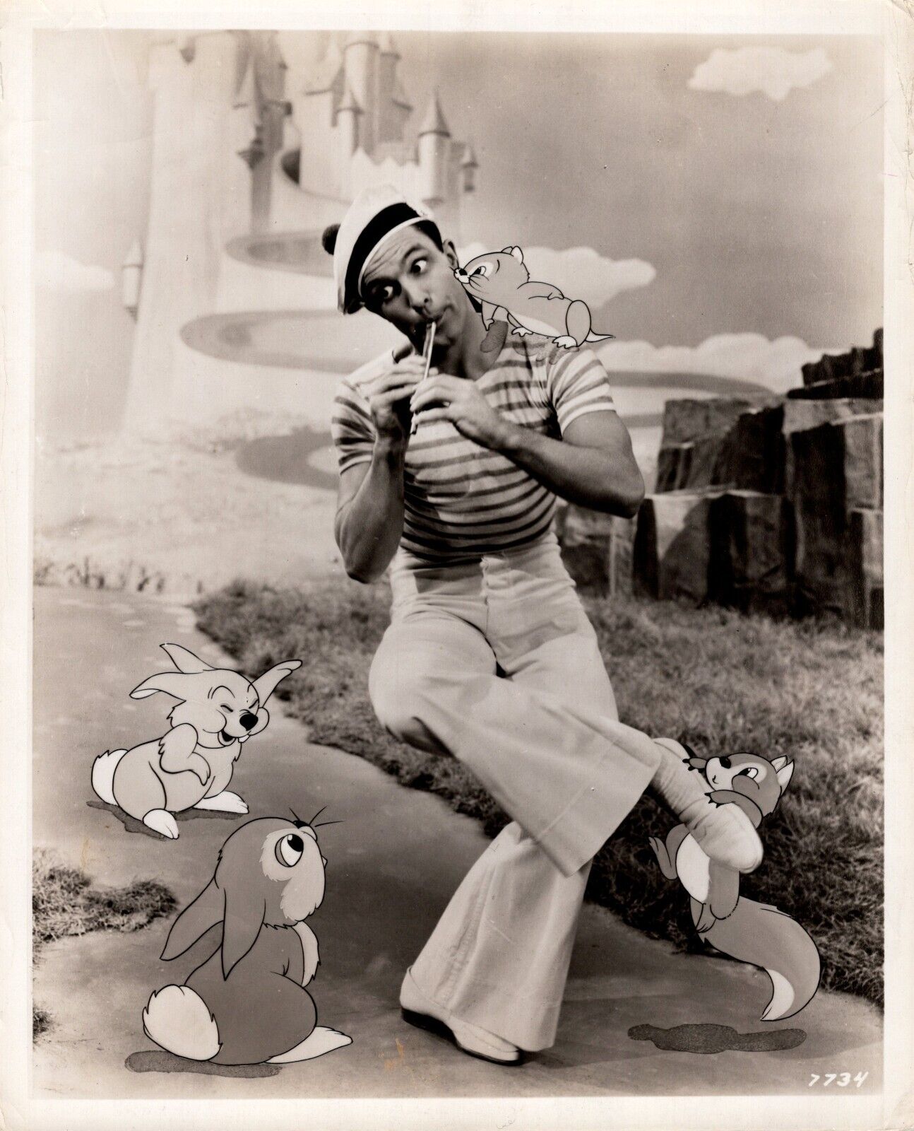 Gene Kelly in Anchors Aweigh (1945) ❤ Hollywood Vintage Cartoons Photo K 242