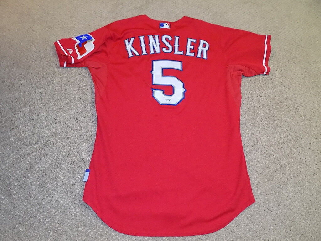 Ian Kinsler Game Worn Jersey 2013 Texas Rangers MLB