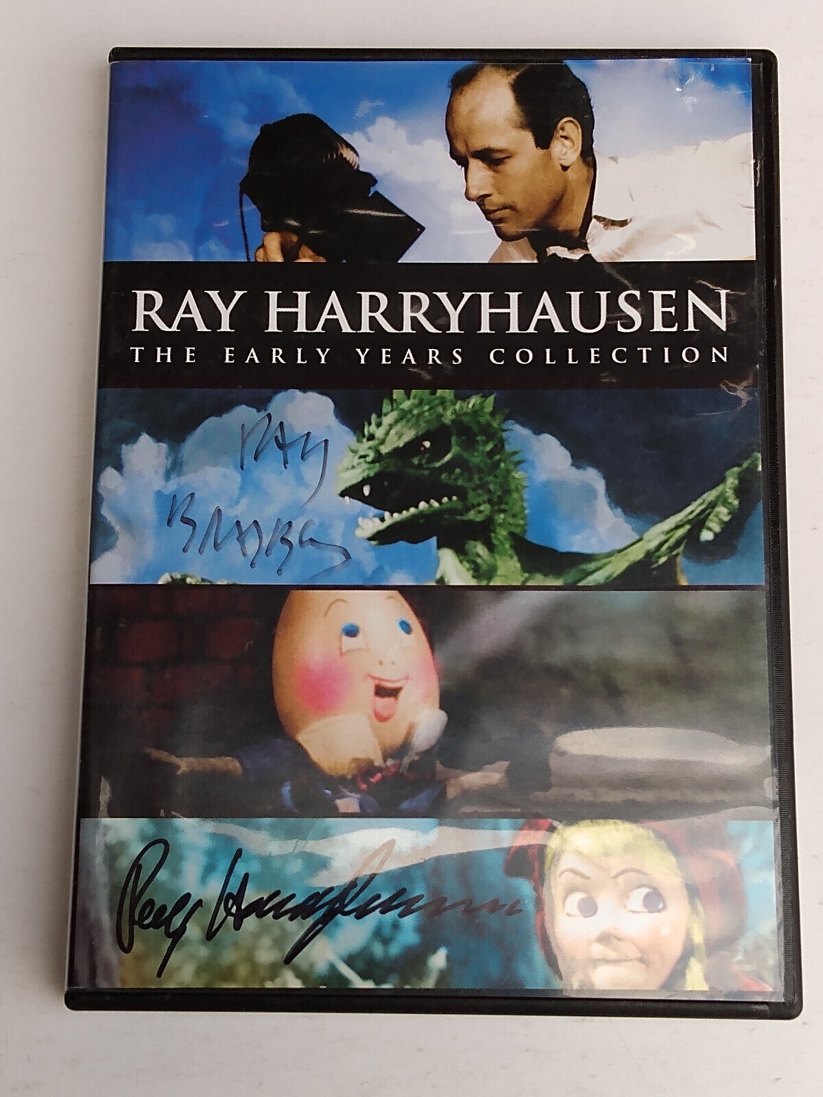 Ray Harryhausen Ray Bradbury SIGNED DVD Actual Sci Fi & Fantasy Special Effects 