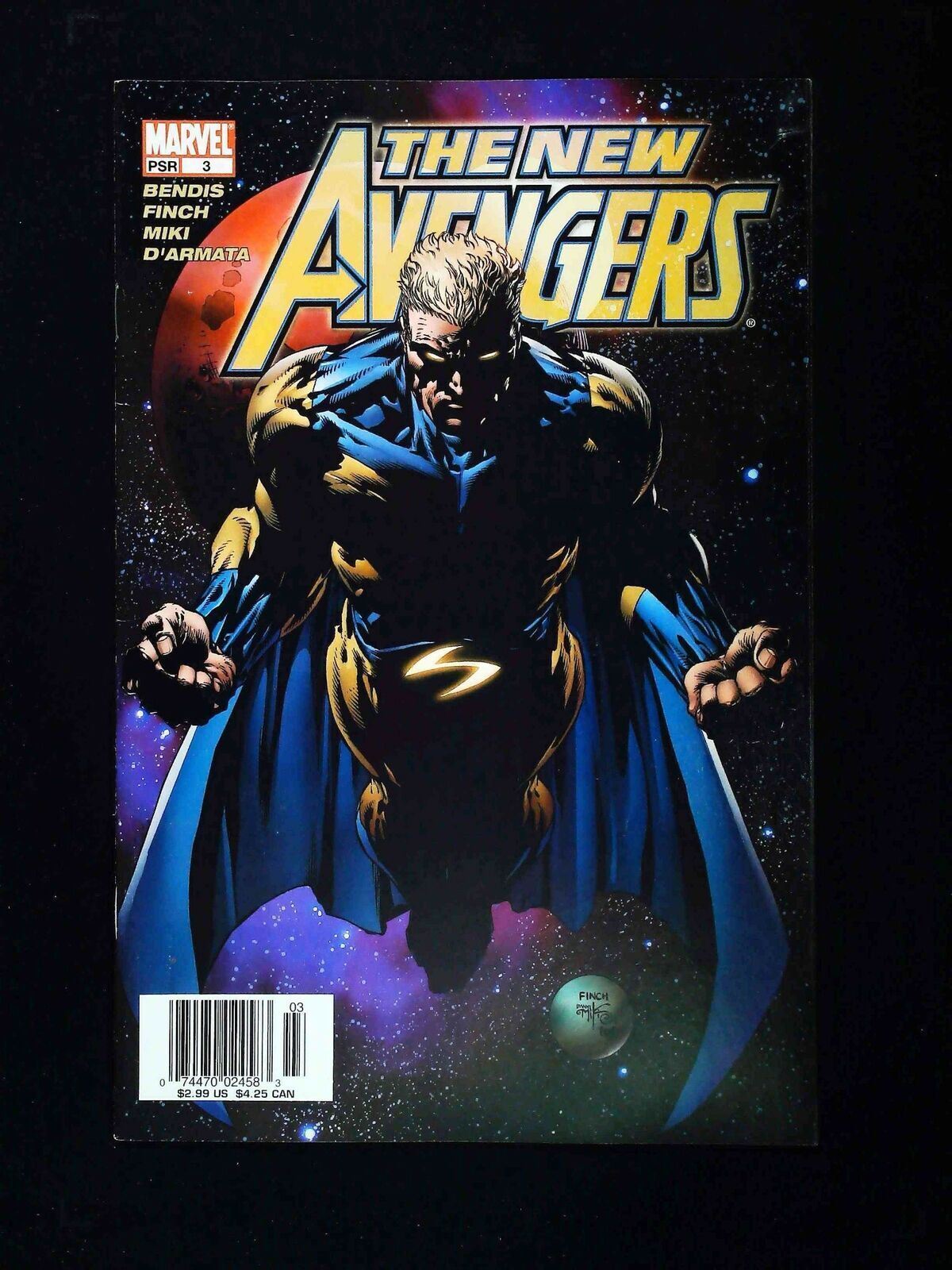 New Avengers #3A  Marvel Comics 2005 Vf+ Newsstand