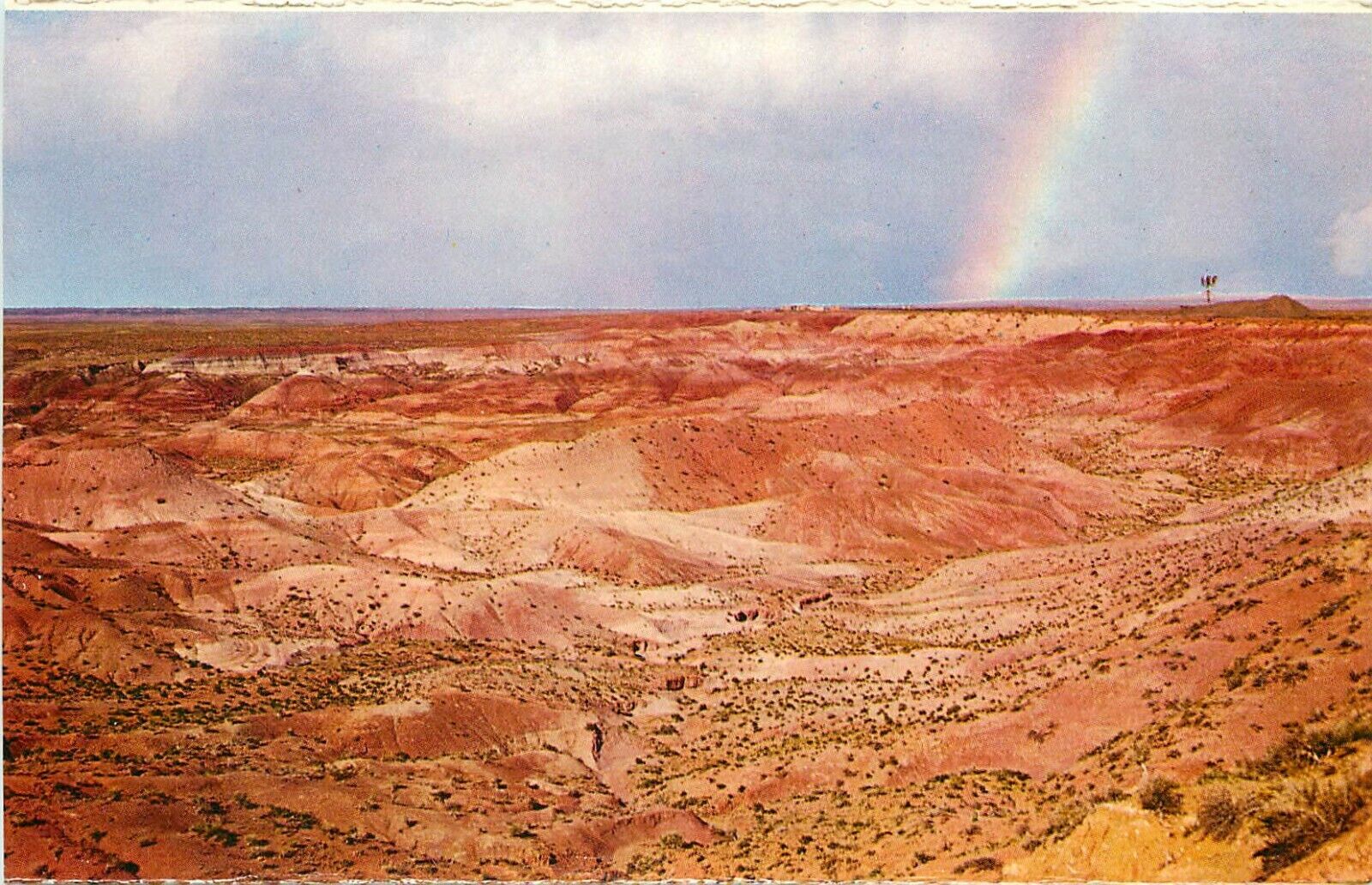 Painted Desert Northern Arizona Route 66 Holbrook Arizona Rainbow Postcard