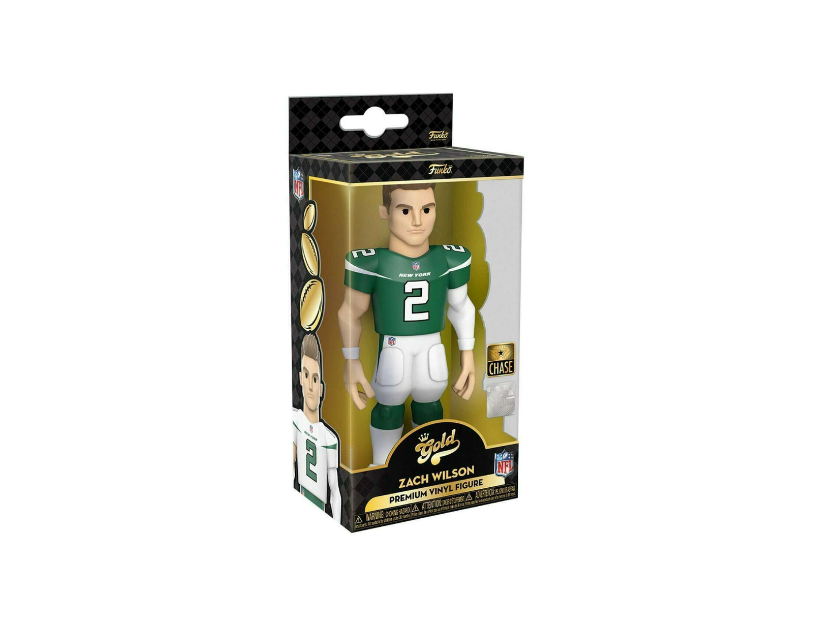 Funko Gold - NFL - New York Jets - Zach Wilson (Chase + Common)