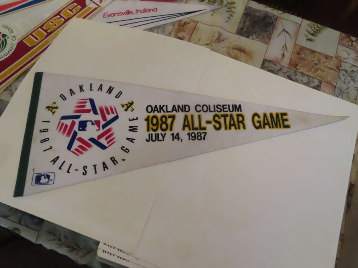 1987 all star game oakland a's pennant bx3.24