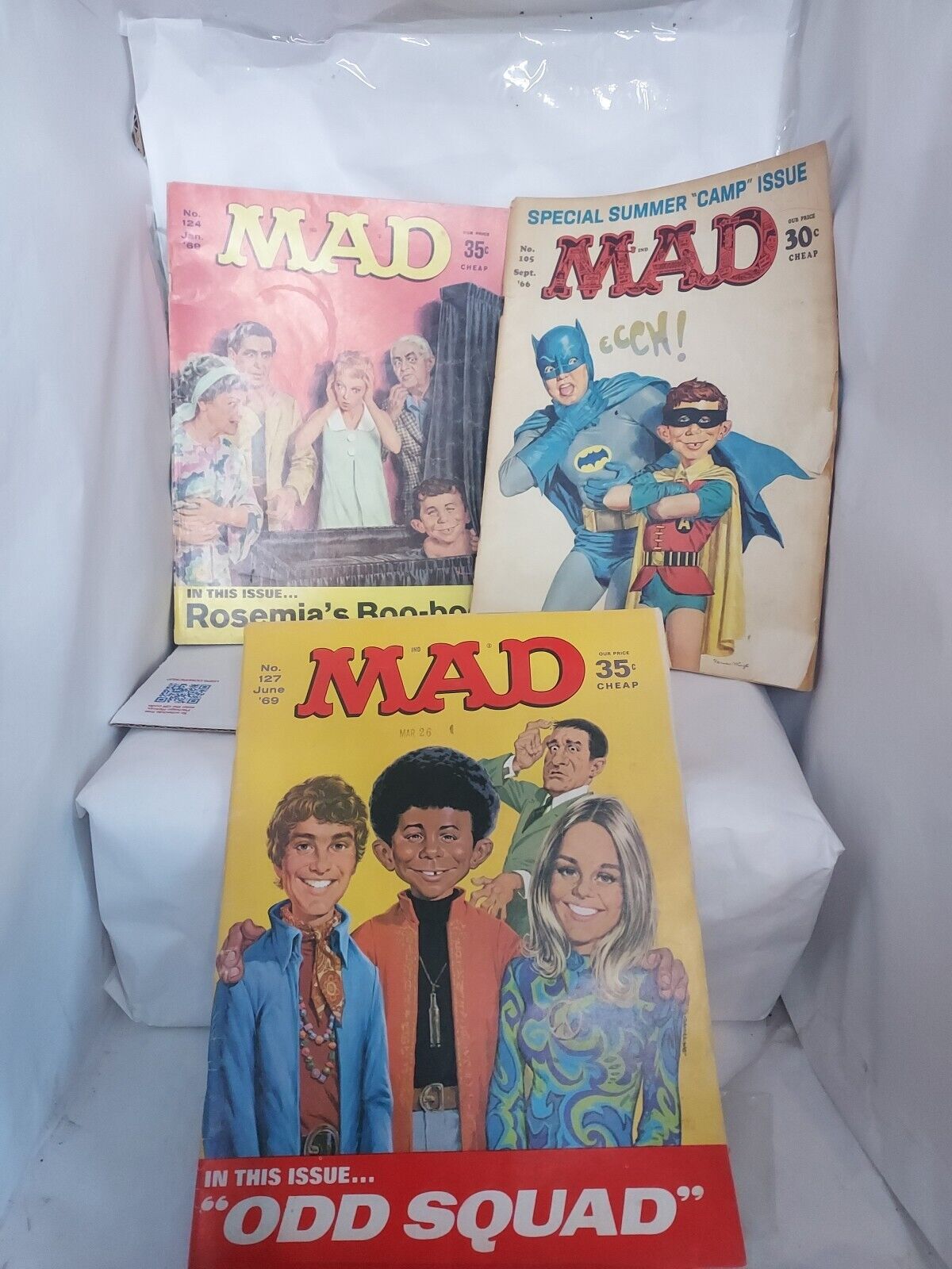 Lot Of 3 Vintage 60s Mad Magazines