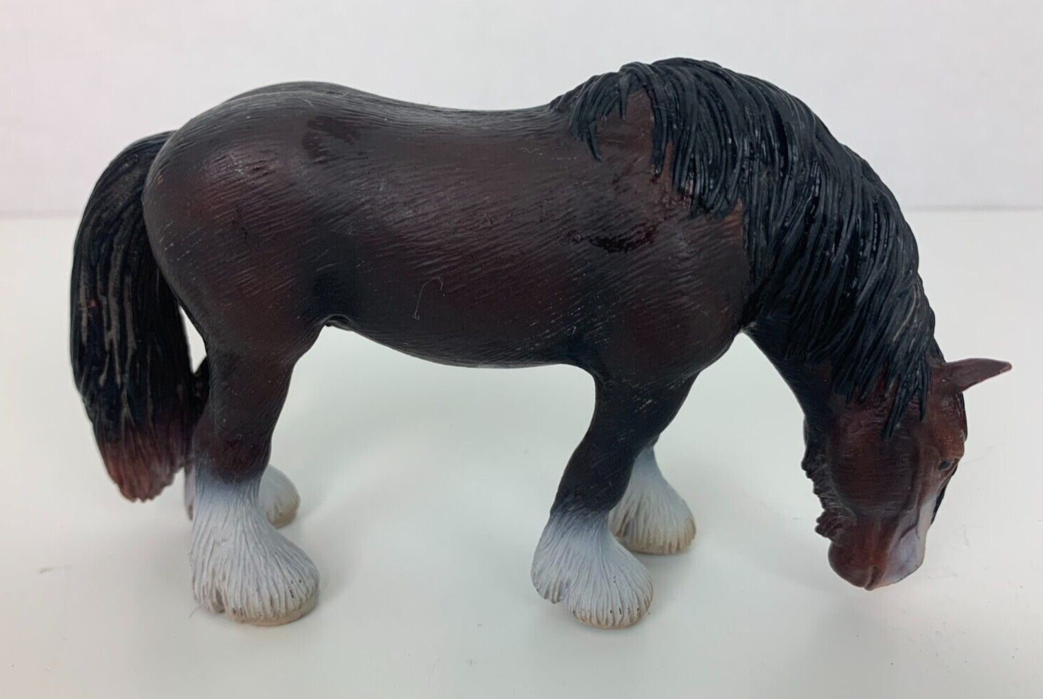 Schleich Vintage Horse Pony Figure 2005 Hard Plastic Germany Clydesdale