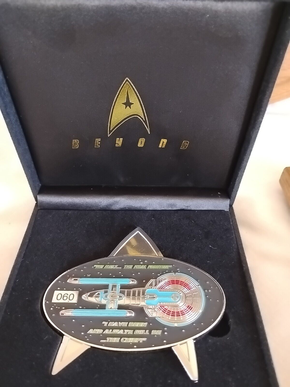 Star Trek Space Ship USS Enterprise NCC-1701 CPO MESS Military Collectible #60