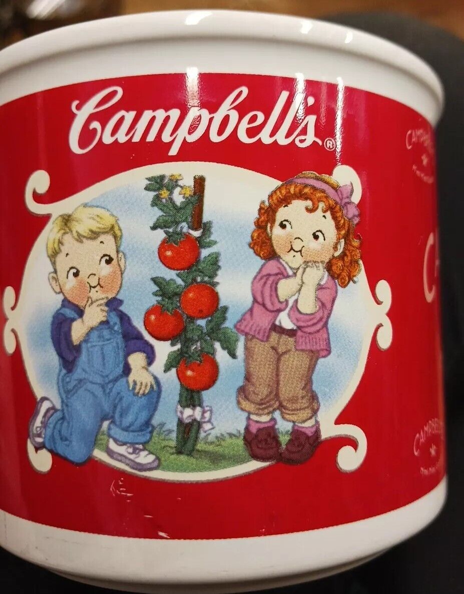 Campbell's Soup Mug 2002 Houston Harvest Gift Products #31981 Kids Tomatoes  🍅 