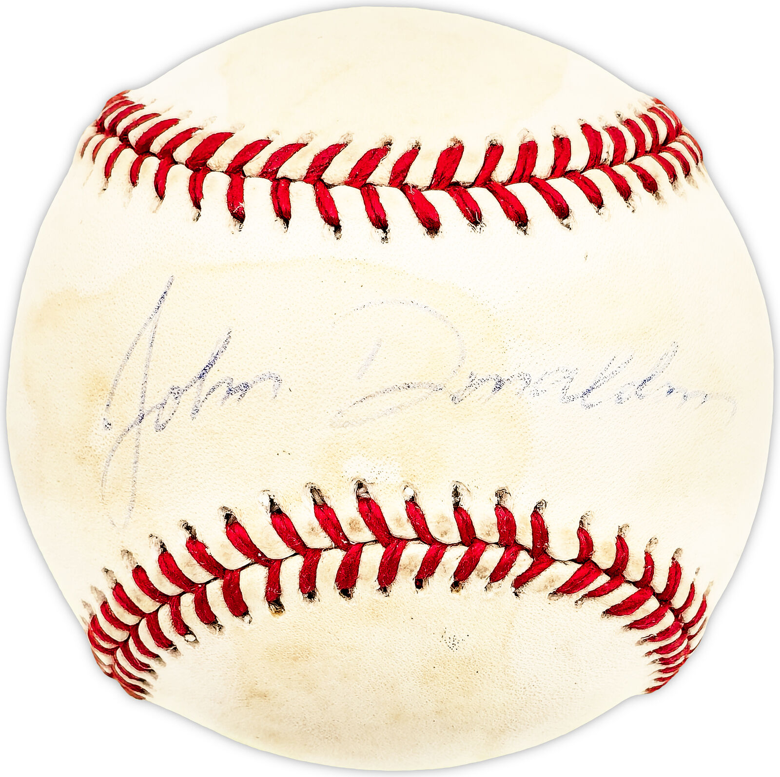 John Donaldson Autographed Official AL Baseball Pilots, KC A\'s SKU #225973