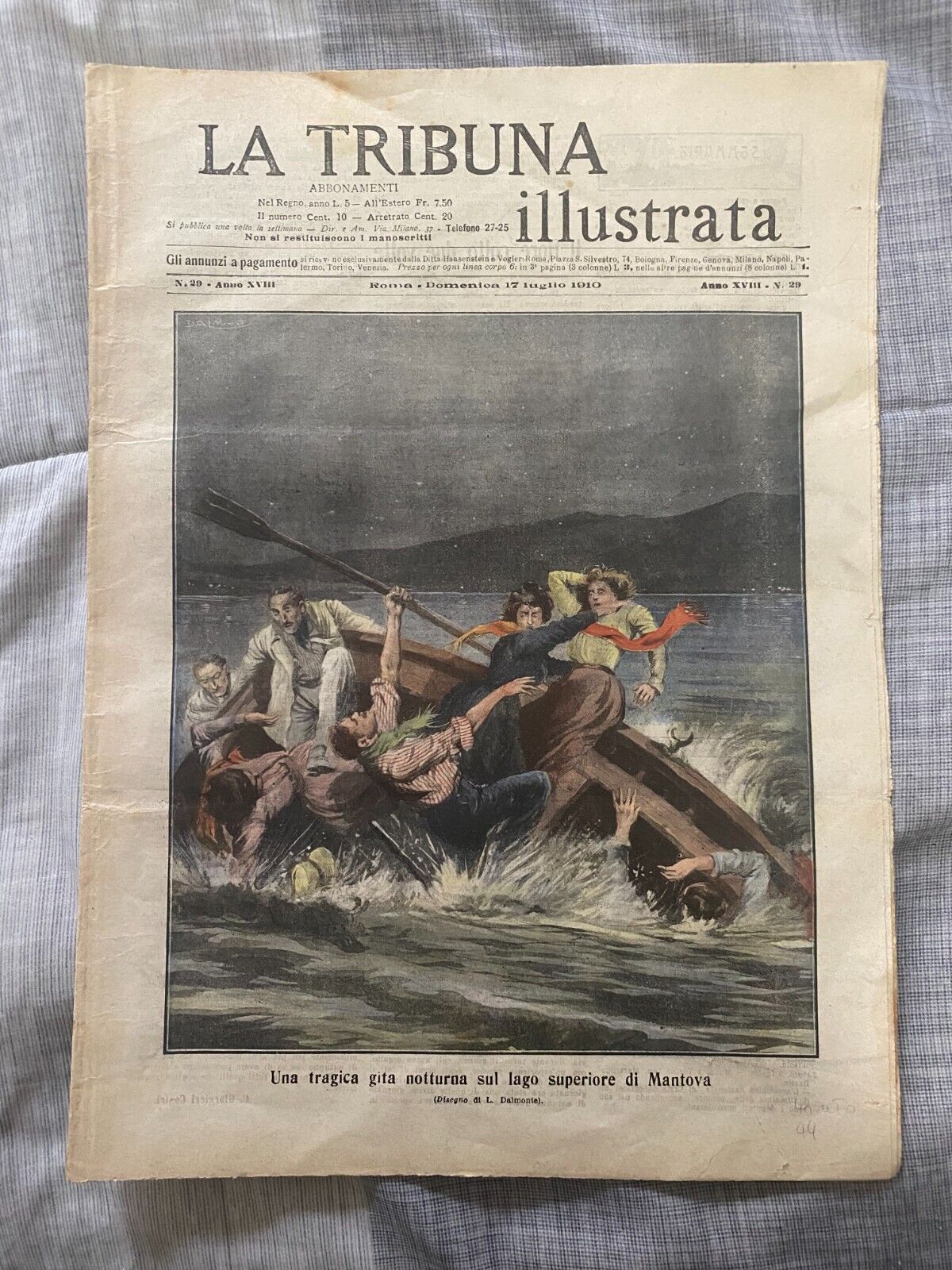 La Tribuna Illustrata Vintage Italian Newspaper (Jack Johnson & James Jeffries)