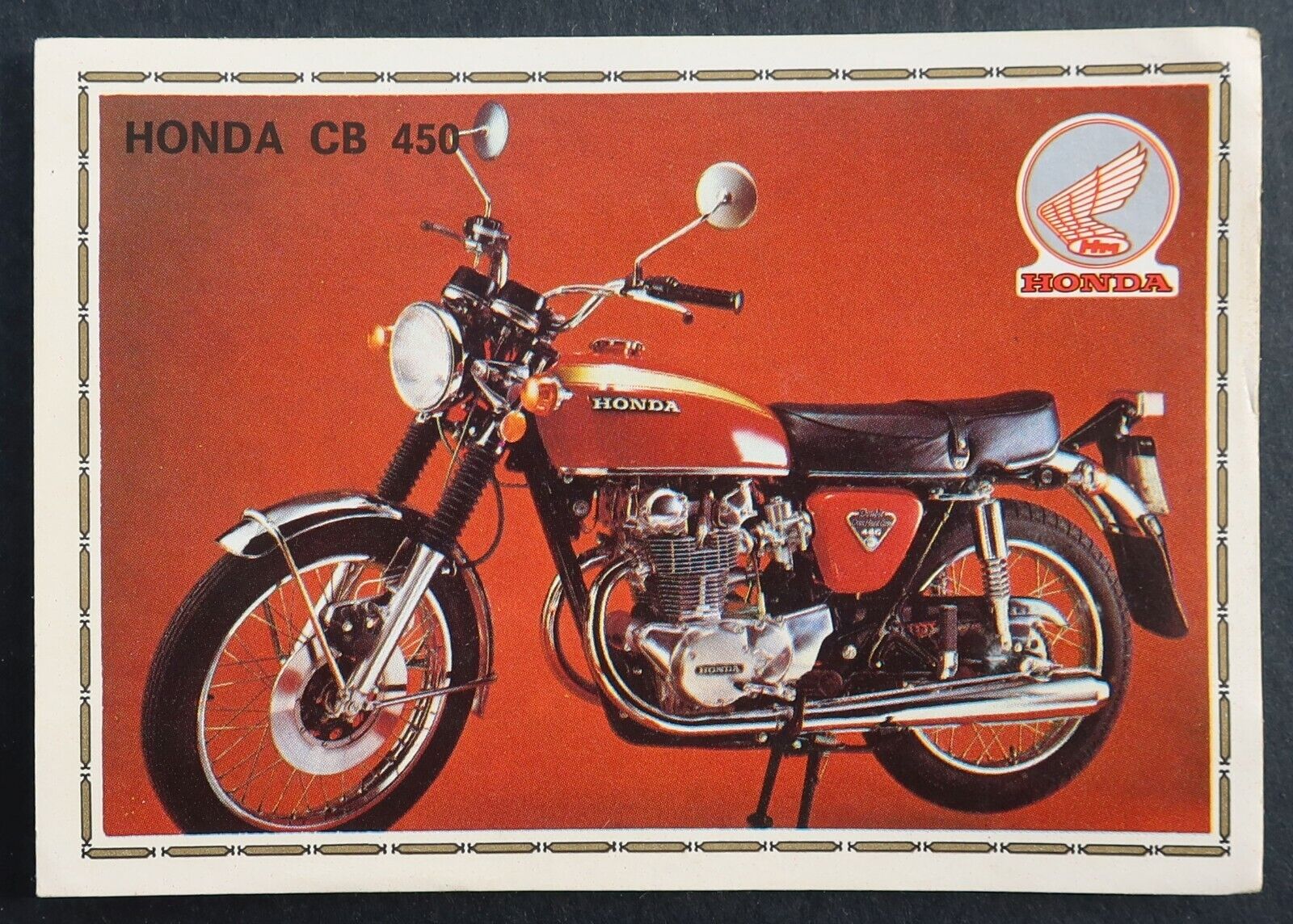 Vignette PANINI Super Moto No. 78 Honda CB 450 sticker sticker 1975