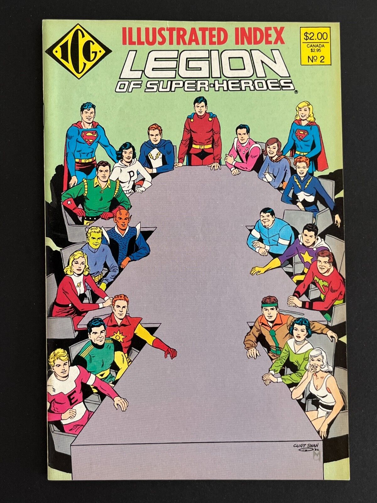 The Official Legion of Super-Heroes Index #2 (Eclipse/ICG, 1987, Curt Swan art)