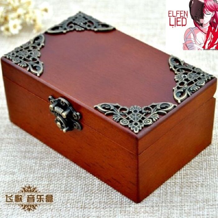 CLASSIC Rectangle jewelry Music Box : ELFEN LIED - LILIUM