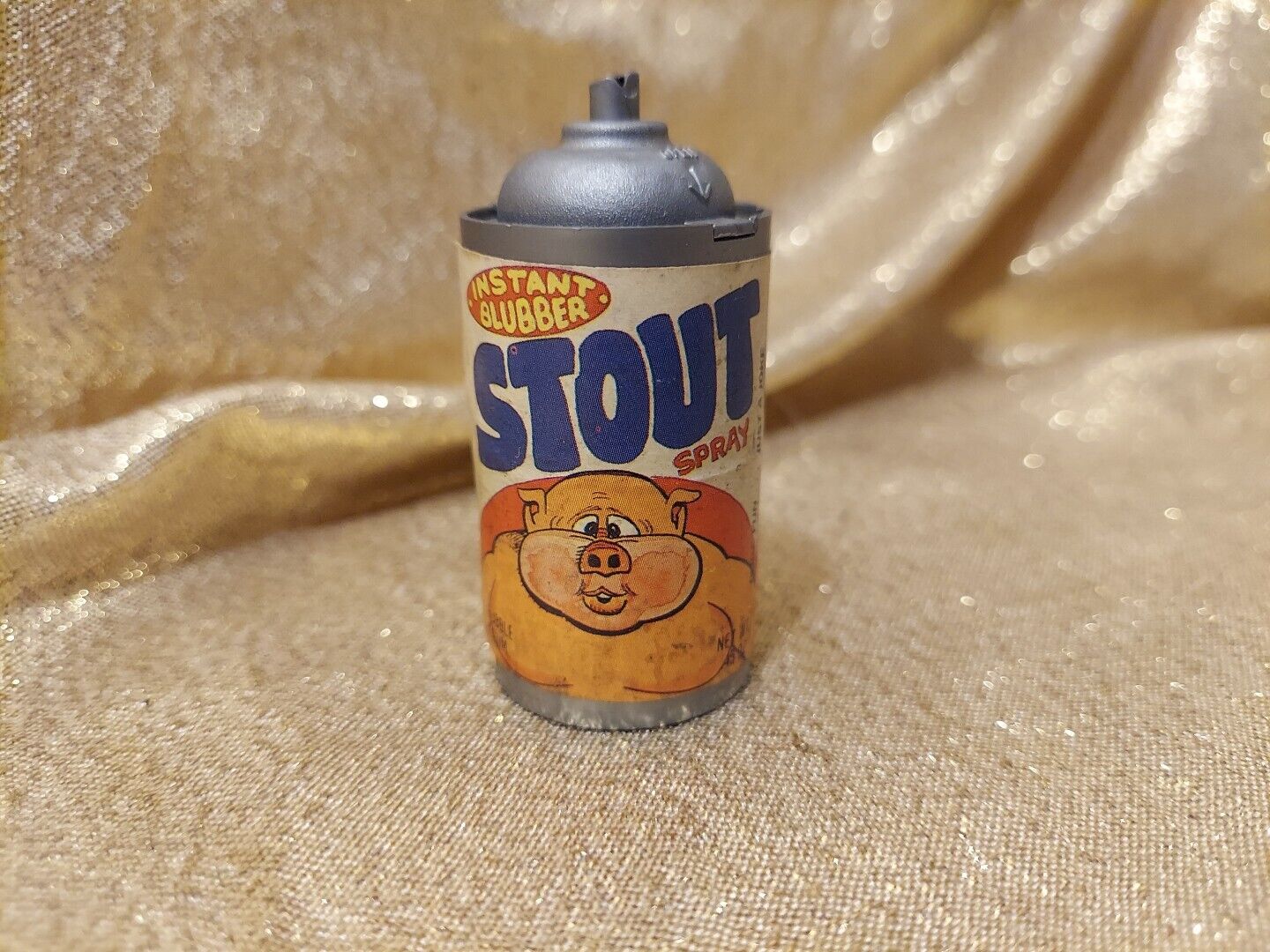 Vintage 1987 Fleer CRAZY SPRAY CAN Bubble Gum Container 2.5” Candy, Stout #13