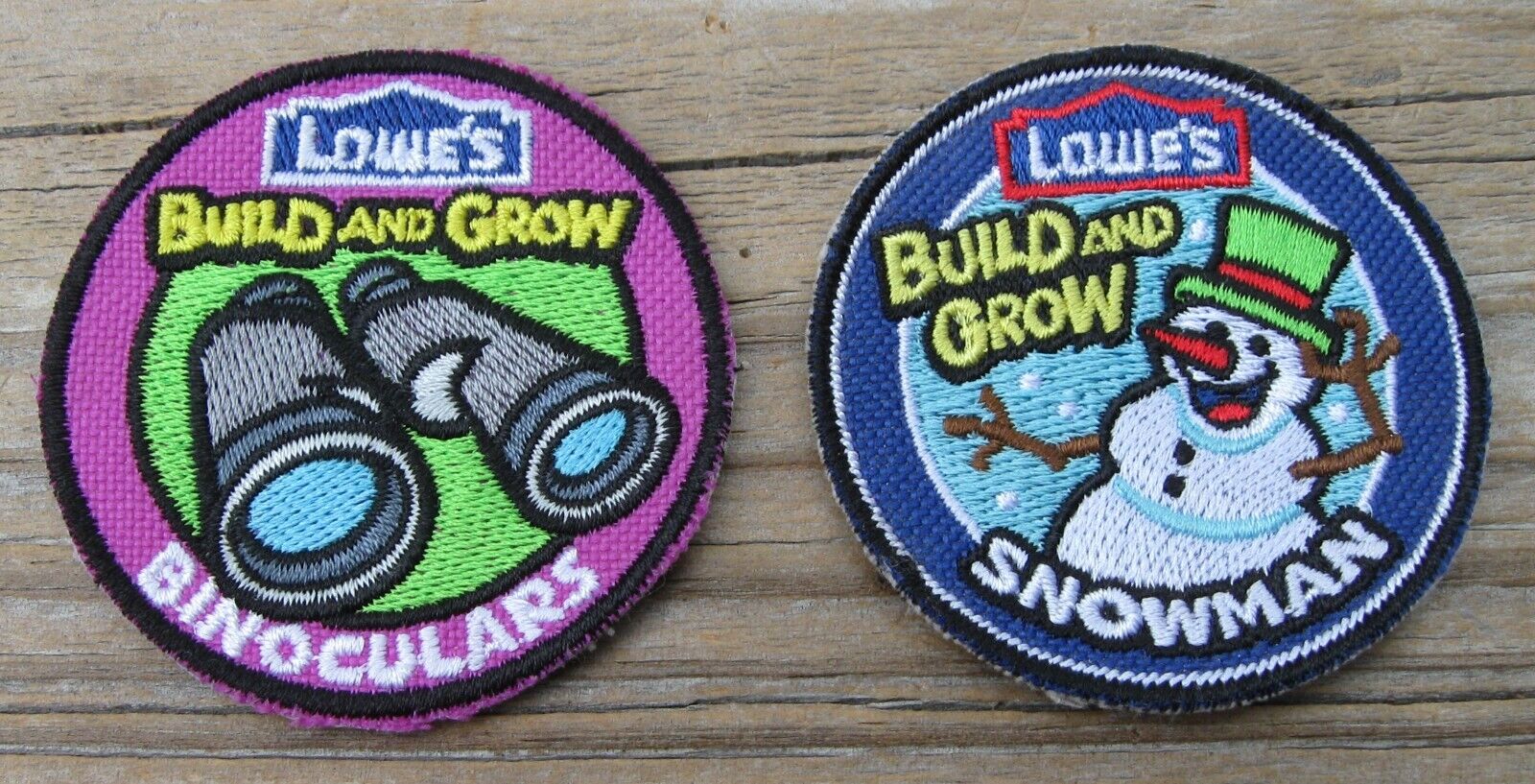 LOWE\'S Build and Grow Snowman - Binoculars Patches Badges Kids Clinic (2)