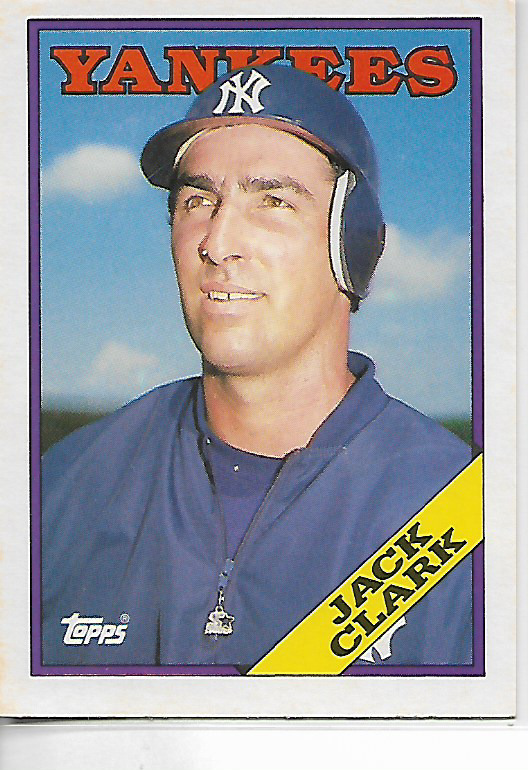 1988 Topps Traded Jack Clark Card