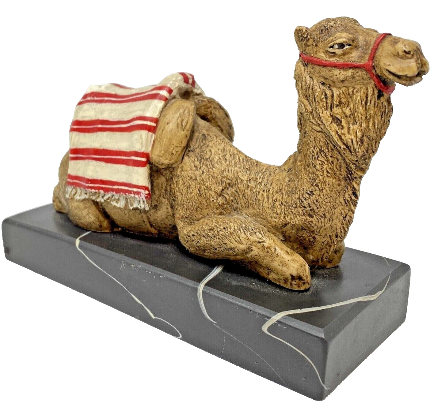 Beautiful Realistic CAMEL sculpture SIGNED Nativity CHRISTMAS crib made Tunisia