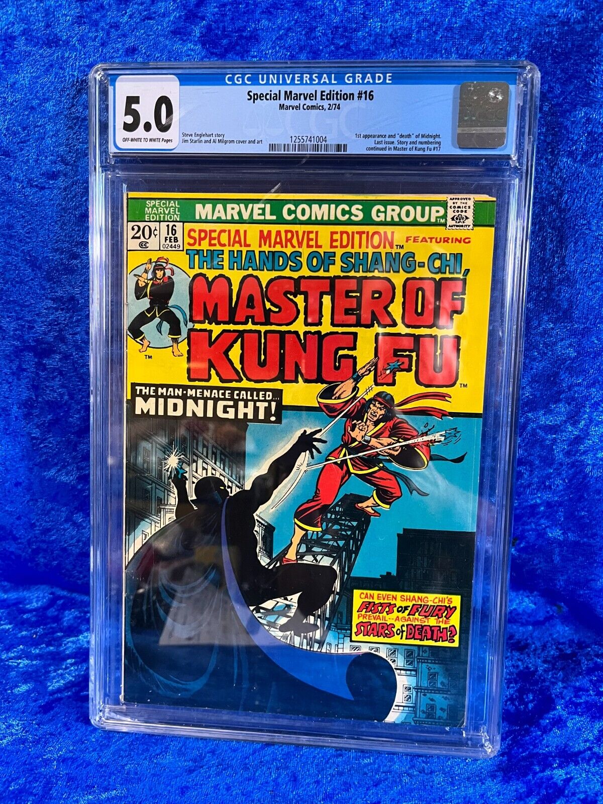 1973 Special Marvel Edition #16 Master of Kung Fu 5.0