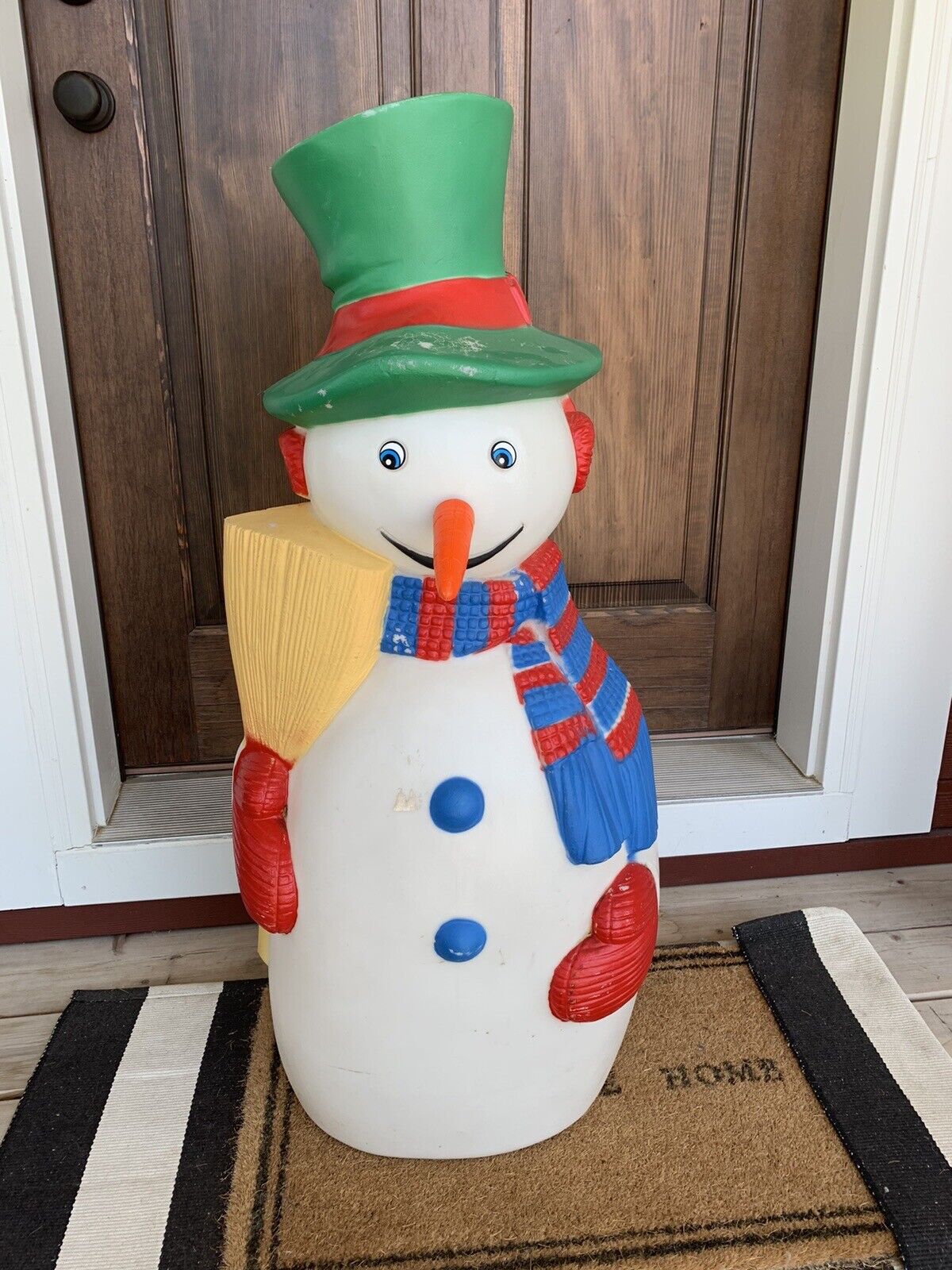 Vintage Lighted Snowman Blow Mold 41\