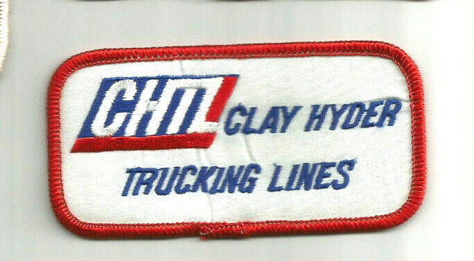 CHTL CLAY HYDER TRUCKING LINES driver patch 2 X 3-7/8 #7317