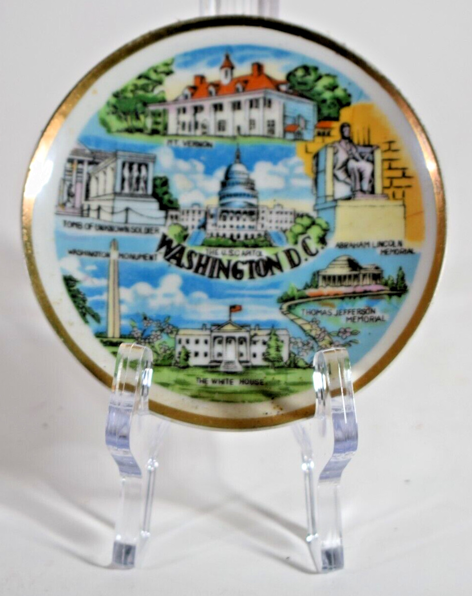 Vintage 1950s  Washington DC Souvenir Plate