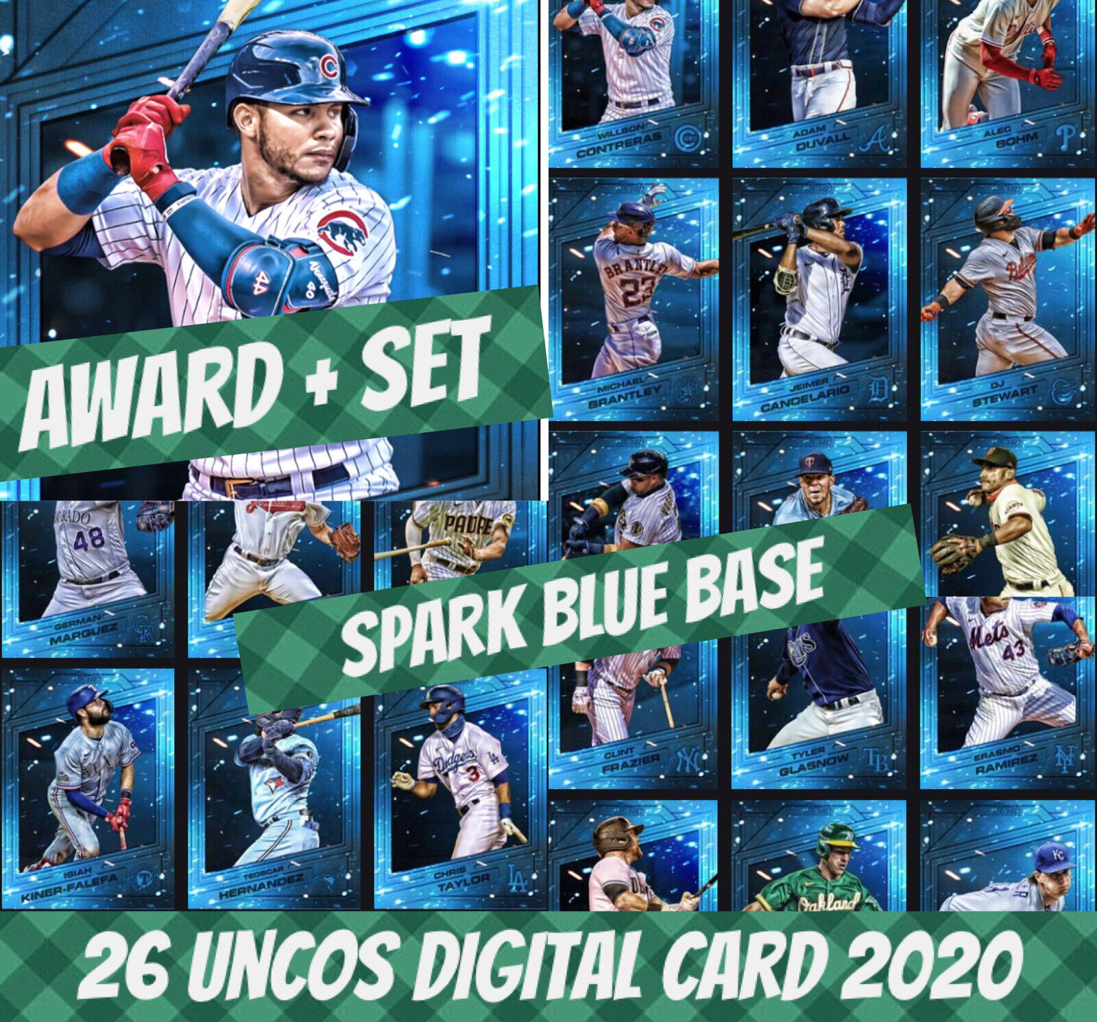 2020 Topps Bunt 20 Willson Contreras Unco Award + Set (1+25) Spark Base Digital