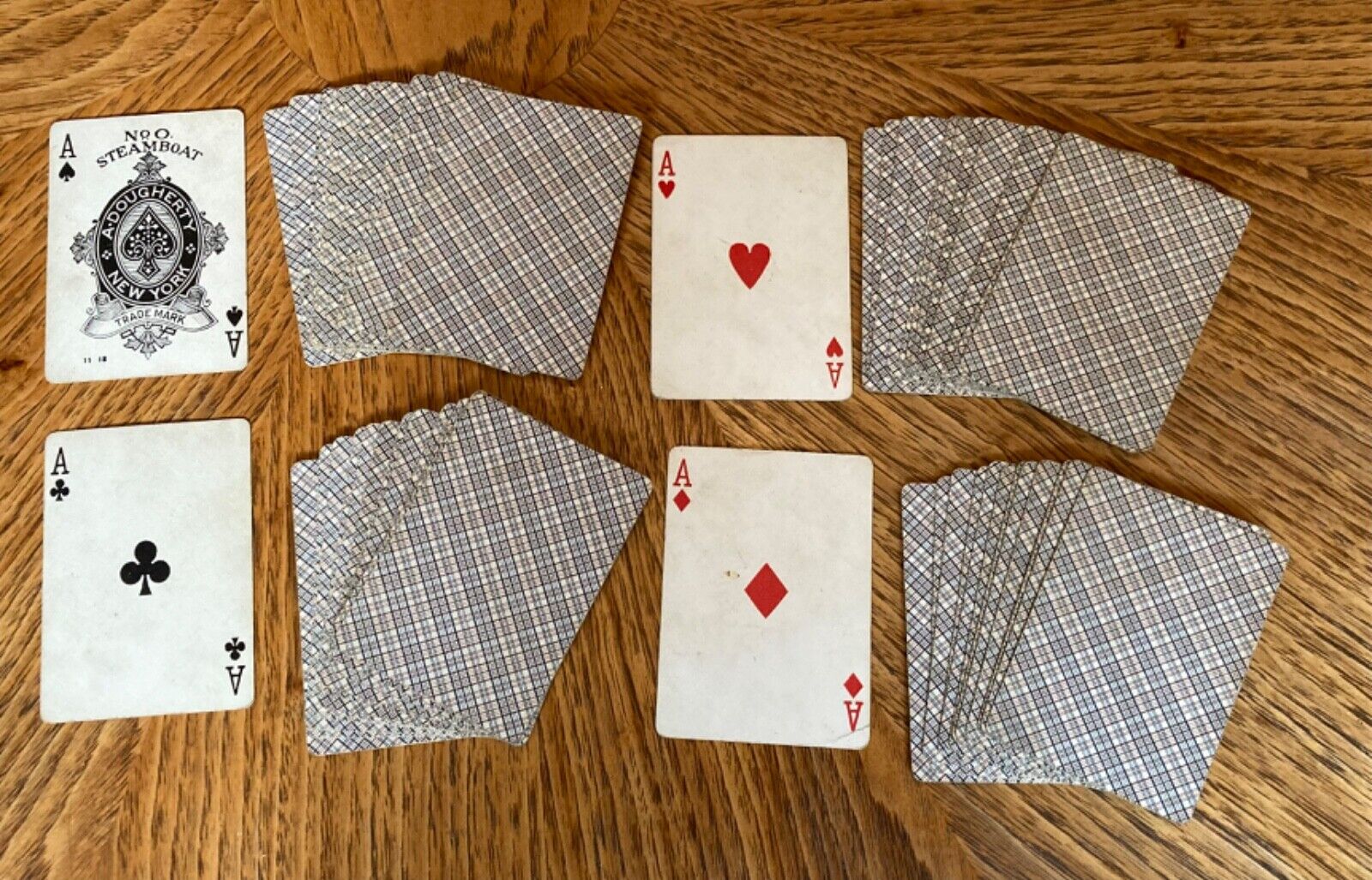 VINTAGE DECK OF PLAYING CARDS STEAMBOAT No. 0  A. DOUGHERTY NEW YORK
