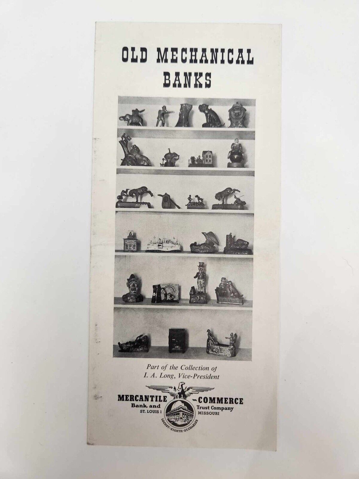 Vintage 1940's Old Mechanical Bank Collection Booklet Mercantile Commerce Bank