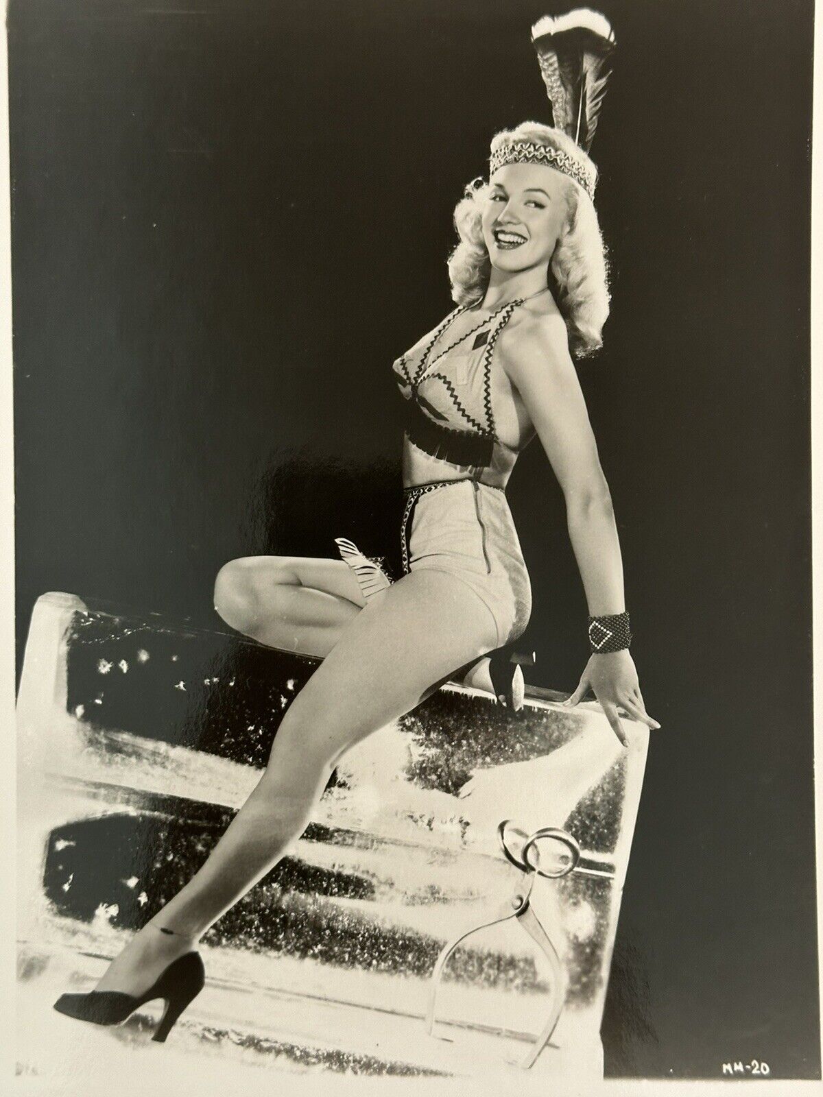 Original 1950s Marilyn Monroe TYPE 1  Photograph 8X10 - Show Girl Babes On Ice