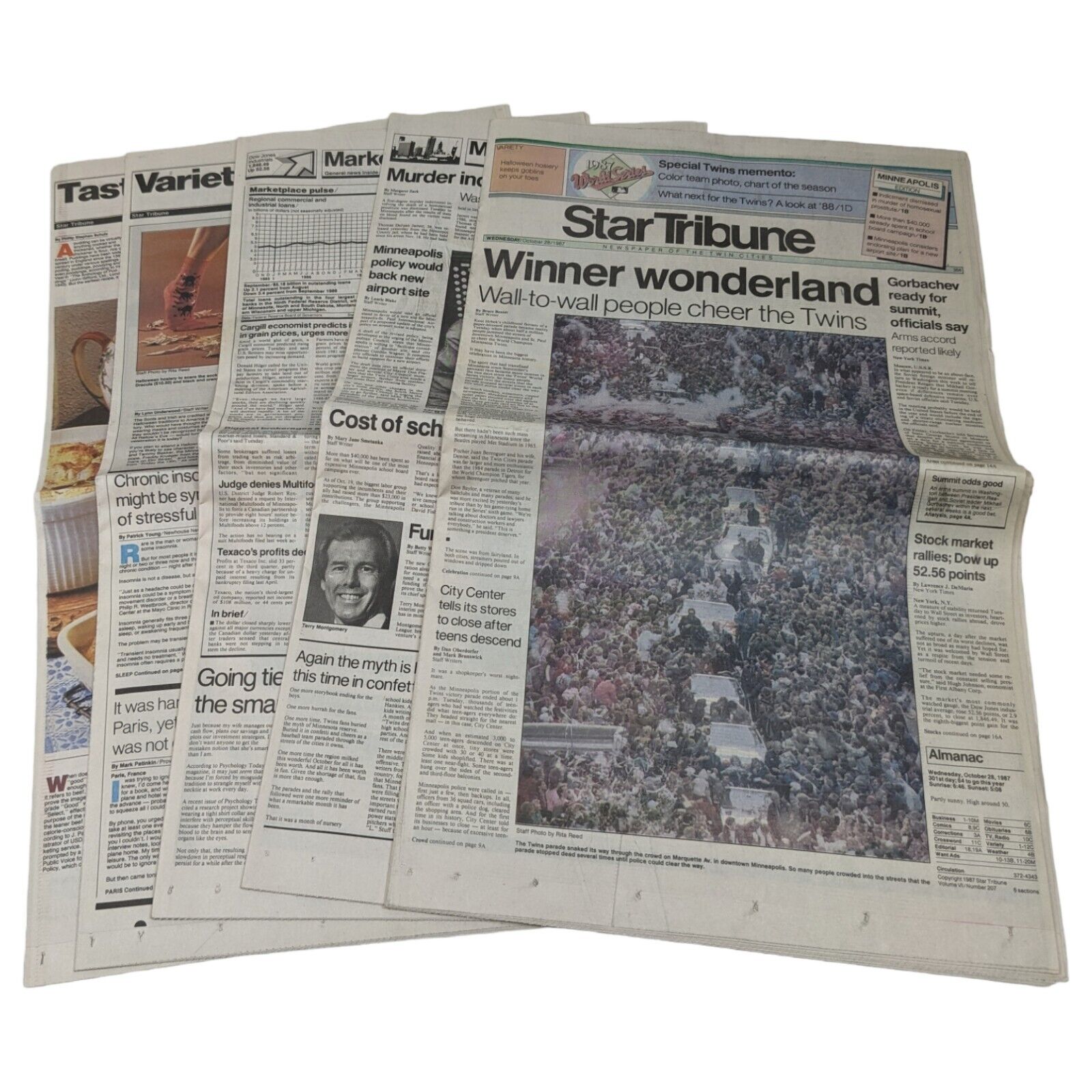 1987 MLB Minnesota Twins World Series Newspaper Star Tribune Complete