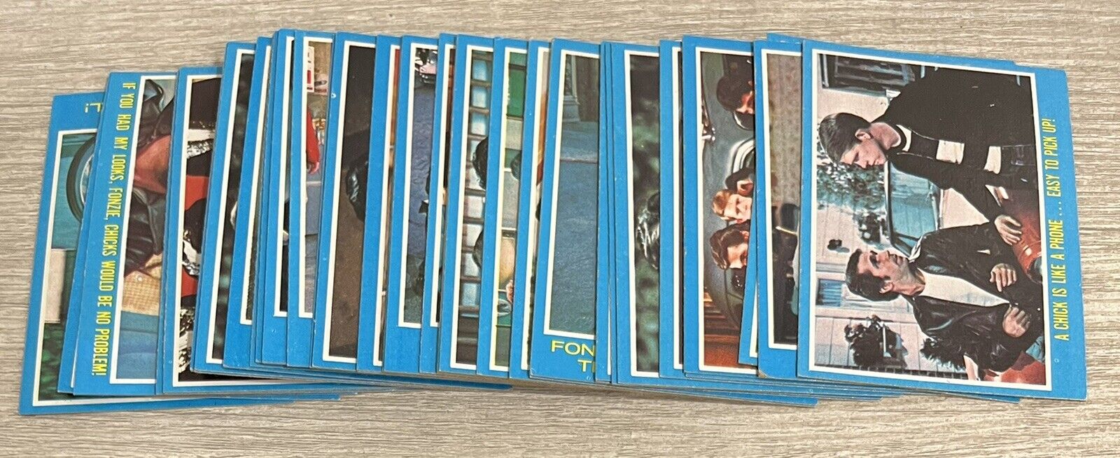1976 TOPPS HAPPY DAYS COMPLETE #1-44 CARD SET   7CJ4