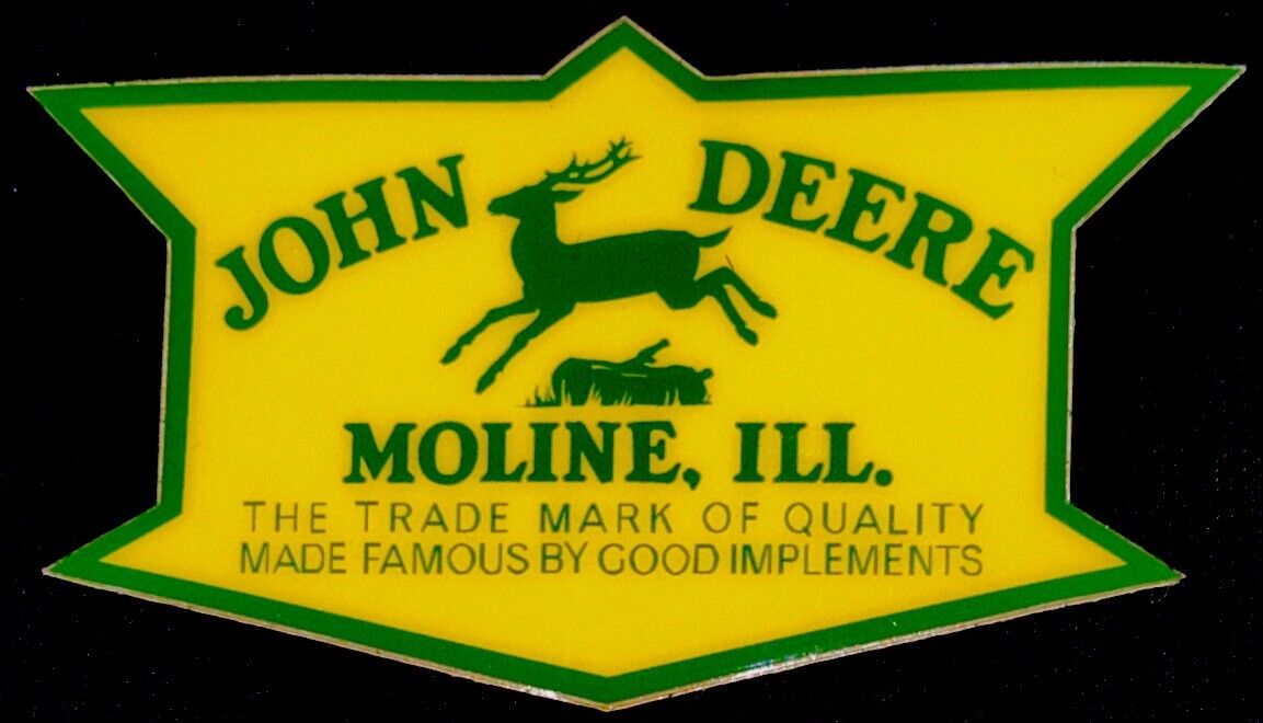 JOHN DEERE STICKER✨🦌💛🦌💛🦌✨4” X 2 1/4”✨THICK & GLOSSY✨AWESOME✨