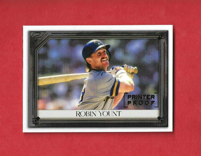 2021 Topps Baseball Gallery Insert Printer Proof Robin Yount Card #146