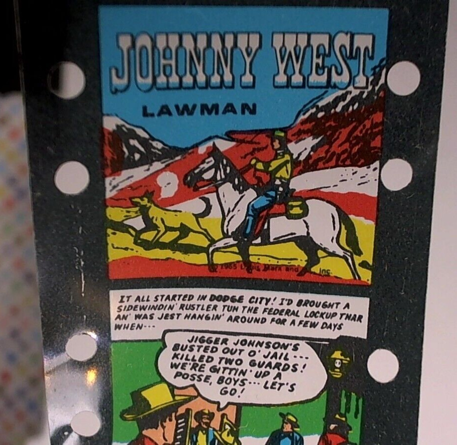 Johnny West LAWMAN Vtg Film Comic Roll (1965)