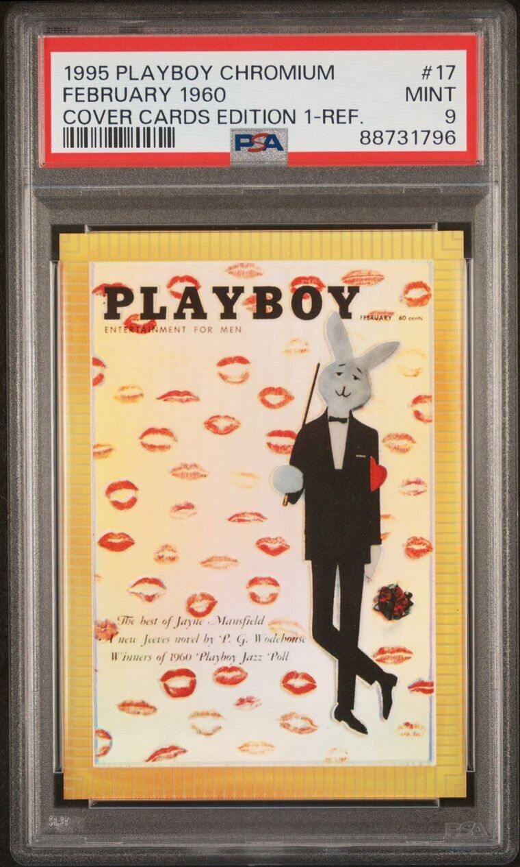 1995 Playboy Chromium 17 February 1960 Cover Cards PSA Graded