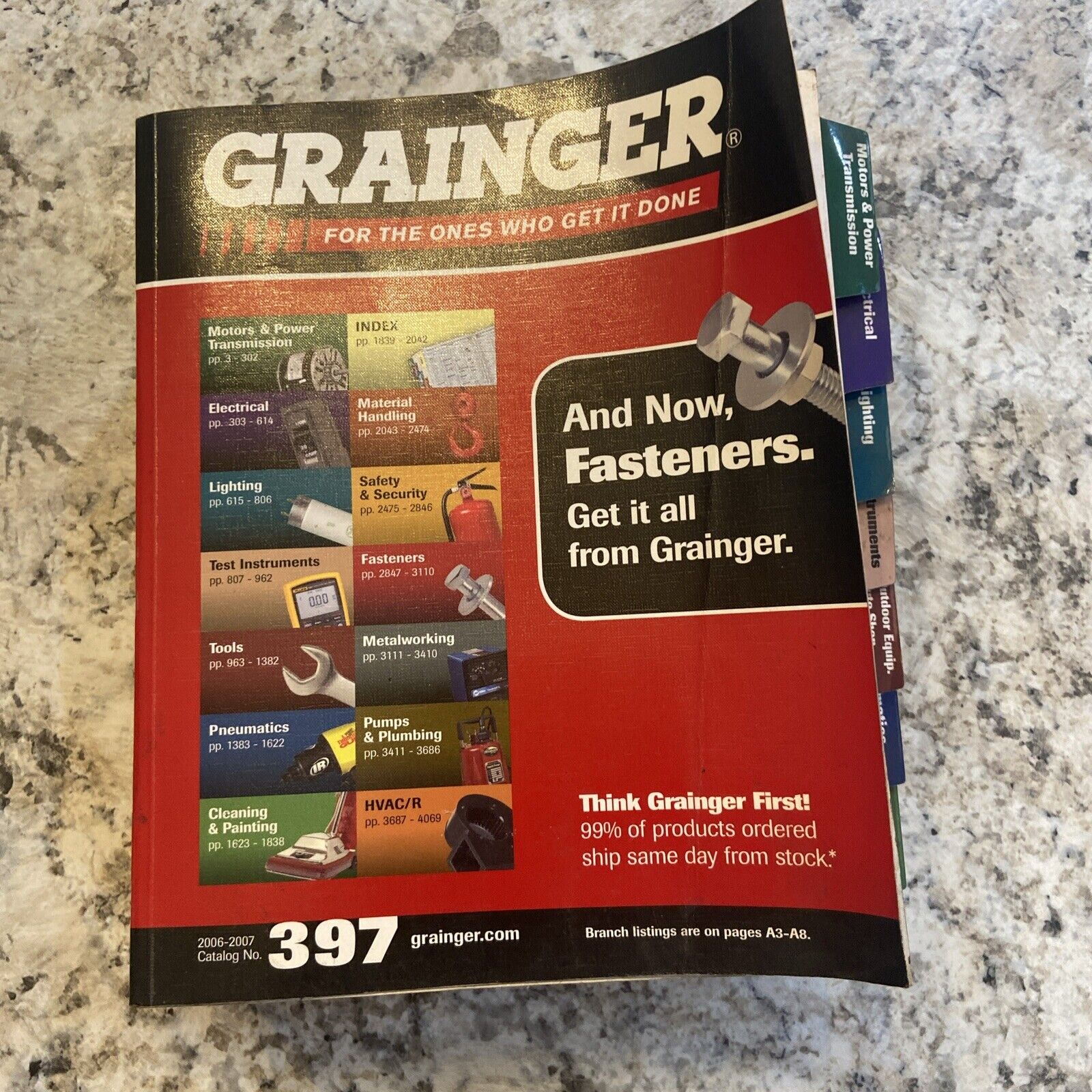 Grainger Catalog 2009-2008-- Catalog 397 Part Number Discontinued