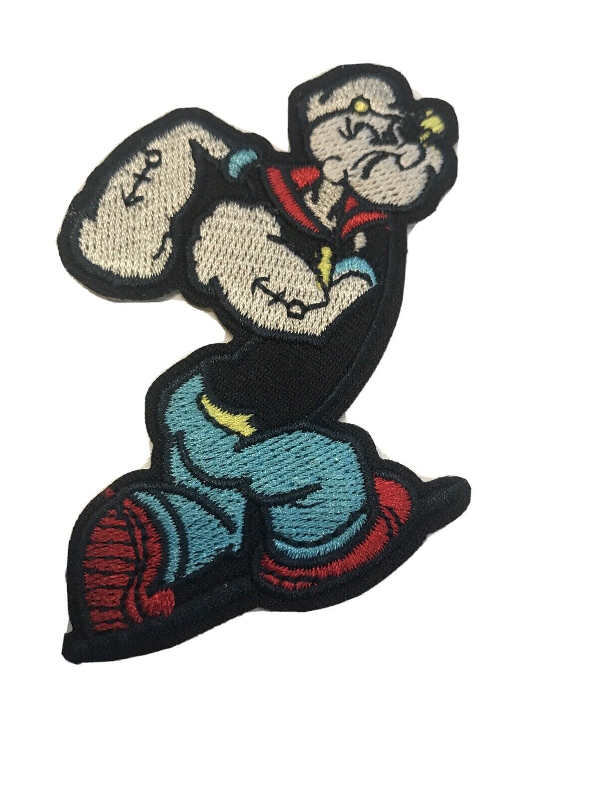 Popeye The Sailor Man Embroidered Iron On Patch 3.5” X 2”