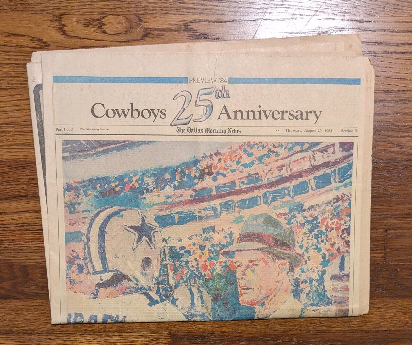 Dallas Cowboys 25th Anniversary Newspaper 1984