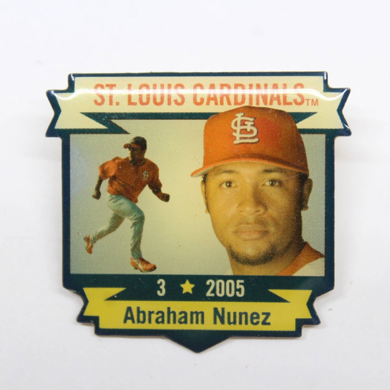 St. Louis Cardinals Abraham Nunez #3 2005 Pin Lapel Enamel Collectible