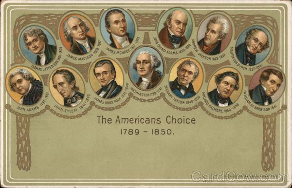 The Americans Choice-Oval Portraits of Presidents Mollier Kokeritz & Co. Vintage