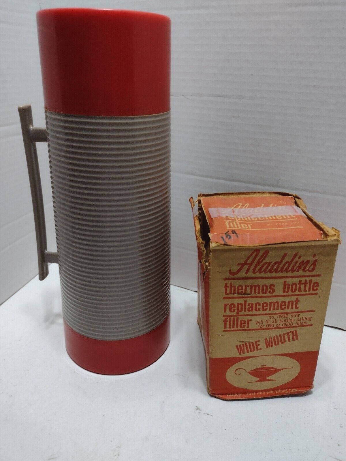 Sears Roebuck Ted Williams Quart Vacuum Thermos Bottle 7319 Vintage 60s Aladdin