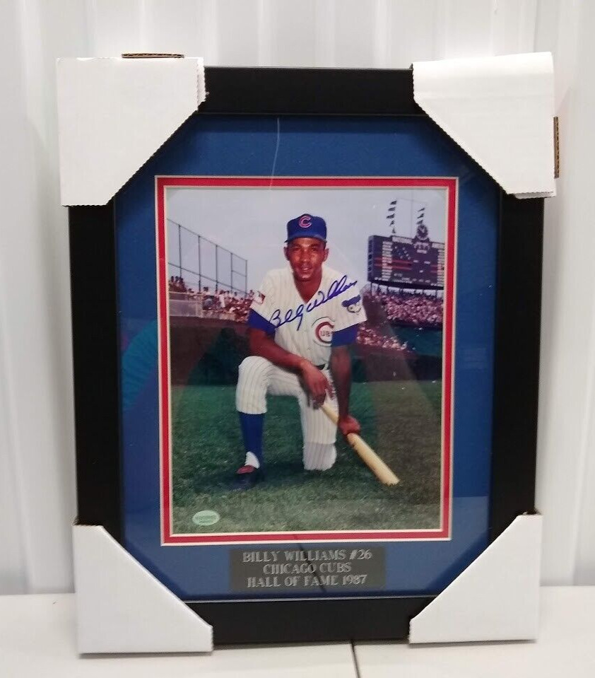 Billy Williams- Chicago Cubs Autographed 8x10 Photo Framed & Matted