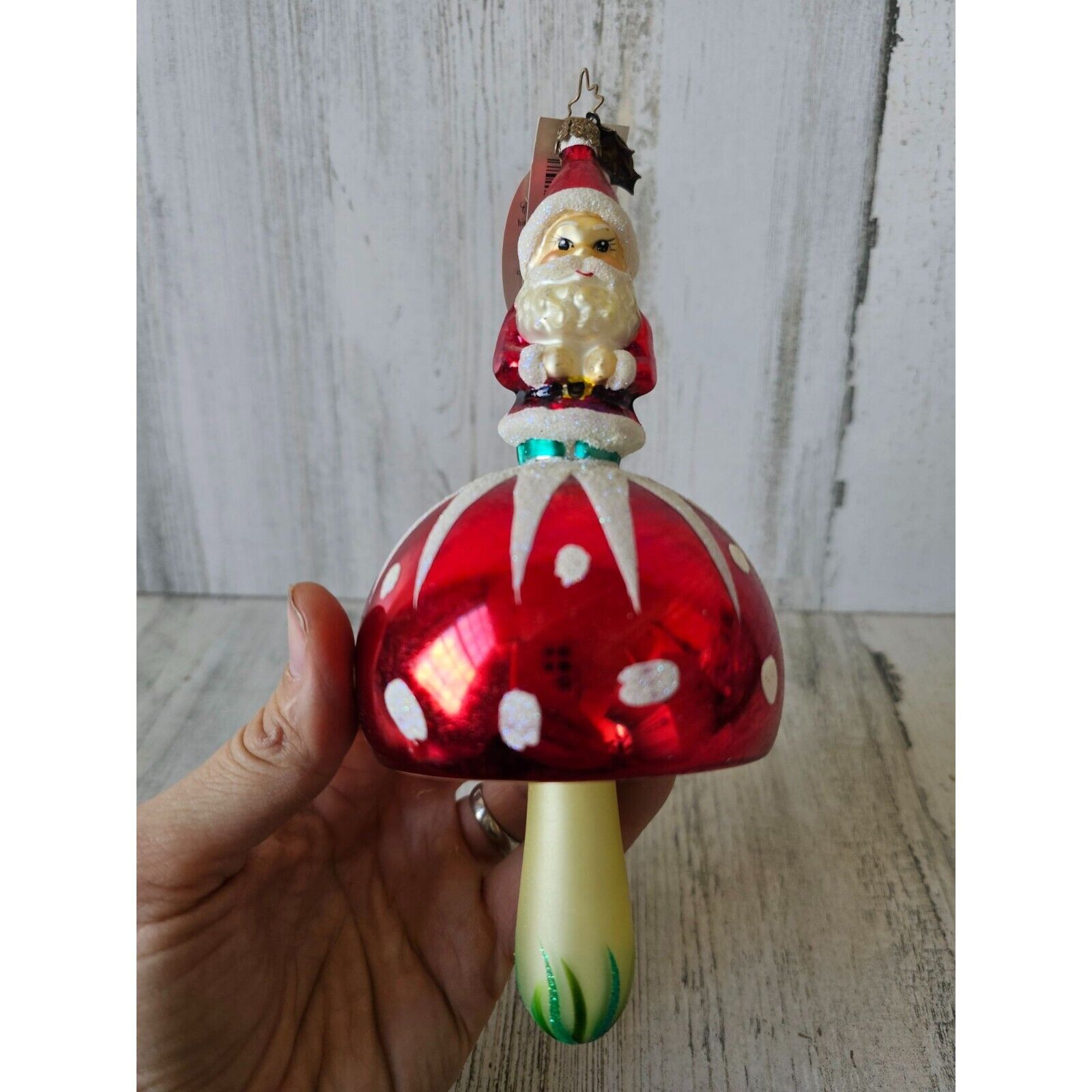 Radko Santa 'shroom mushroom vintage ornament vintage rare